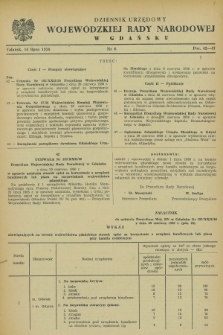 Dziennik Urzędowy Wojewódzkiej Rady Narodowej w Gdańsku. 1956, nr 6 (14 lipca)