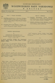 Dziennik Urzędowy Wojewódzkiej Rady Narodowej w Gdańsku. 1956, nr 8 (29 września)