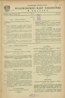 Dziennik Urzędowy Wojewódzkiej Rady Narodowej w Gdańsku. 1957, nr 1 (15 lutego)
