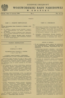 Dziennik Urzędowy Wojewódzkiej Rady Narodowej w Gdańsku. 1958, nr 4 (17 czerwca)
