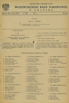 Dziennik Urzędowy Wojewódzkiej Rady Narodowej w Gdańsku. 1958, nr 5 (5 lipca)