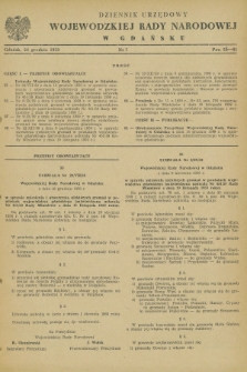 Dziennik Urzędowy Wojewódzkiej Rady Narodowej w Gdańsku. 1959, nr 7 (24 grudnia)