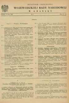 Dziennik Urzędowy Wojewódzkiej Rady Narodowej w Gdańsku. 1960, nr 3 (31 lipca)