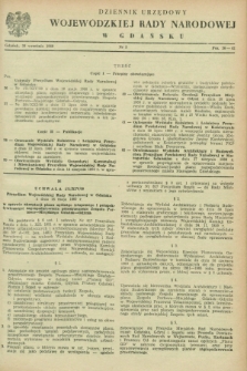 Dziennik Urzędowy Wojewódzkiej Rady Narodowej w Gdańsku. 1960, nr 5 (30 września)