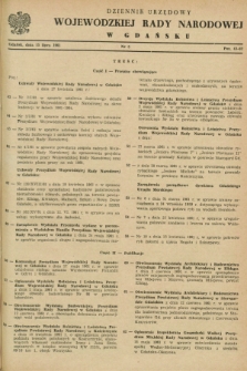 Dziennik Urzędowy Wojewódzkiej Rady Narodowej w Gdańsku. 1961, nr 5 (15 lipca)