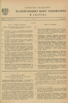 Dziennik Urzędowy Wojewódzkiej Rady Narodowej w Gdańsku. 1961, nr 6 (23 września)