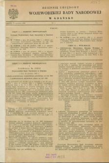 Dziennik Urzędowy Wojewódzkiej Rady Narodowej w Gdańsku. 1966, nr 1 (25 stycznia)