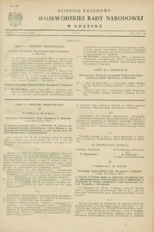 Dziennik Urzędowy Wojewódzkiej Rady Narodowej w Gdańsku. 1966, nr 14 (15 września)