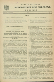 Dziennik Urzędowy Wojewódzkiej Rady Narodowej w Gdańsku. 1967, nr 1 (25 stycznia)