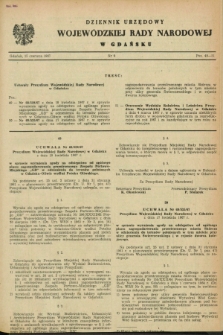 Dziennik Urzędowy Wojewódzkiej Rady Narodowej w Gdańsku. 1967, nr 9 (15 czerwca)