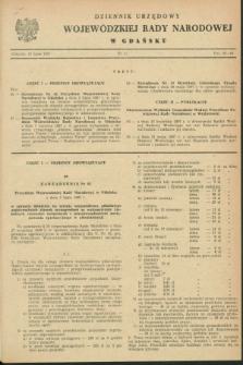 Dziennik Urzędowy Wojewódzkiej Rady Narodowej w Gdańsku. 1967, nr 11 (10 lipca)