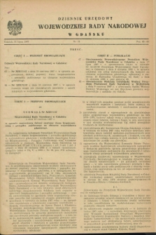 Dziennik Urzędowy Wojewódzkiej Rady Narodowej w Gdańsku. 1967, nr 12 (31 lipca)