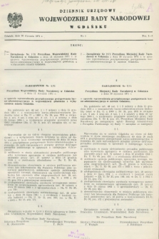 Dziennik Urzędowy Wojewódzkiej Rady Narodowej w Gdańsku. 1971, nr 1 (20 stycznia)