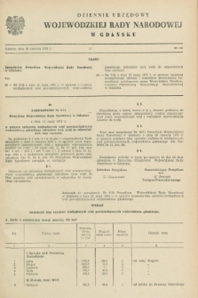 Dziennik Urzędowy Wojewódzkiej Rady Narodowej w Gdańsku. 1972, nr 10 (30 czerwca)