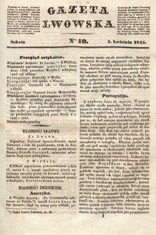 Gazeta Lwowska. 1845, nr 40