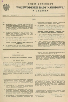 Dziennik Urzędowy Wojewódzkiej Rady Narodowej w Gdańsku. 1973, nr 11 (7 sierpnia)