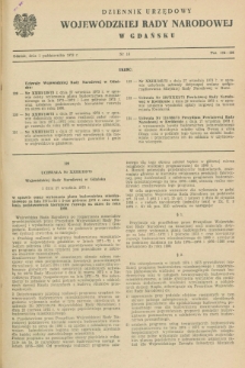 Dziennik Urzędowy Wojewódzkiej Rady Narodowej w Gdańsku. 1973, nr 16 (1 października)