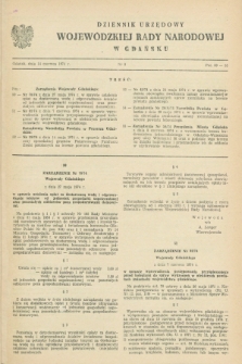 Dziennik Urzędowy Wojewódzkiej Rady Narodowej w Gdańsku. 1974, nr 8 (14 czerwca)