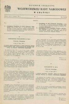 Dziennik Urzędowy Wojewódzkiej Rady Narodowej w Gdańsku. 1974, nr 11 (31 sierpnia)
