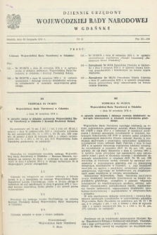 Dziennik Urzędowy Wojewódzkiej Rady Narodowej w Gdańsku. 1974, nr 15 (20 listopada)