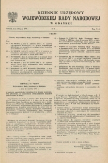 Dziennik Urzędowy Wojewódzkiej Rady Narodowej w Gdańsku. 1977, nr 8 (18 lipca)