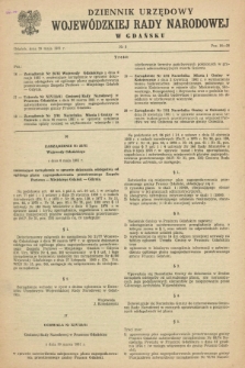 Dziennik Urzędowy Wojewódzkiej Rady Narodowej w Gdańsku. 1981, nr 3 (29 maja)
