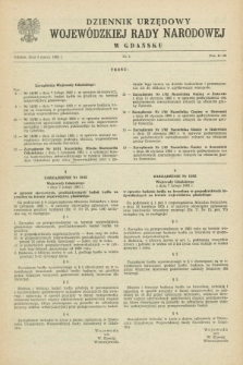 Dziennik Urzędowy Wojewódzkiej Rady Narodowej w Gdańsku. 1982, nr 2 (3 marca)