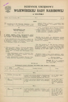 Dziennik Urzędowy Wojewódzkiej Rady Narodowej w Gdańsku. 1983, nr 6 (10 kwietnia)