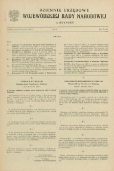 Dziennik Urzędowy Wojewódzkiej Rady Narodowej w Gdańsku. 1983, nr 16 (20 września)