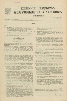 Dziennik Urzędowy Wojewódzkiej Rady Narodowej w Gdańsku. 1984, nr 6 (20 kwietnia)
