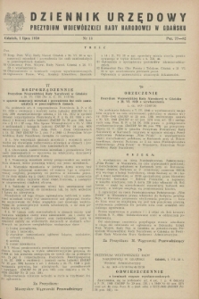 Dziennik Urzędowy Prezydium Wojewódzkiej Rady Narodowej w Gdańsku. 1950, nr 13 (1 lipca)