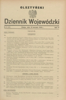 Olsztyński Dziennik Wojewódzki. R.4, nr 8 (10 kwietnia 1948) = nr 41