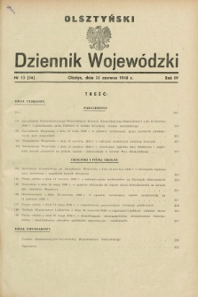 Olsztyński Dziennik Wojewódzki. R.4, nr 13 (25 czerwca 1948) = nr 46