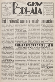 Głos Podhala : aktualny tygodnik powiatów: gorlickiego, jasielskiego, limanowskiego, nowosądeckiego, nowotarskiego i żywieckiego. 1935, nr 7