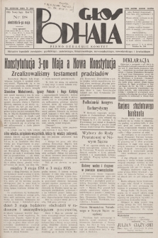 Głos Podhala : aktualny tygodnik powiatów: gorlickiego, jasielskiego, limanowskiego, nowosądeckiego, nowotarskiego i żywieckiego. 1935, nr 18