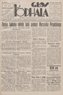 Głos Podhala : aktualny tygodnik powiatów: gorlickiego, jasielskiego, limanowskiego, nowosądeckiego, nowotarskiego i żywieckiego. 1935, nr 23