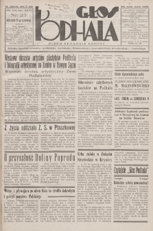 Głos Podhala : aktualny tygodnik powiatów: gorlickiego, jasielskiego, limanowskiego, nowosądeckiego, nowotarskiego i żywieckiego. 1935, nr 24