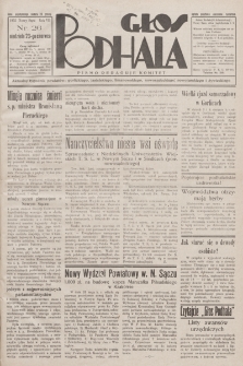 Głos Podhala : aktualny tygodnik powiatów: gorlickiego, jasielskiego, limanowskiego, nowosądeckiego, nowotarskiego i żywieckiego. 1935, nr 26