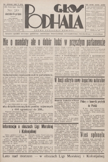 Głos Podhala : aktualny tygodnik powiatów: gorlickiego, jasielskiego, limanowskiego, nowosądeckiego, nowotarskiego i żywieckiego. 1935, nr 29