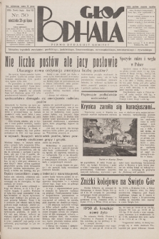 Głos Podhala : aktualny tygodnik powiatów: gorlickiego, jasielskiego, limanowskiego, nowosądeckiego, nowotarskiego i żywieckiego. 1935, nr 30