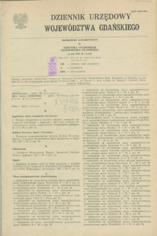 Dziennik Urzędowy Województwa Gdańskiego. 1984, Skorowidz alfabetyczny