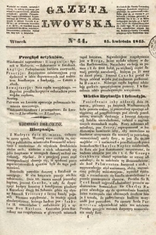 Gazeta Lwowska. 1845, nr 44