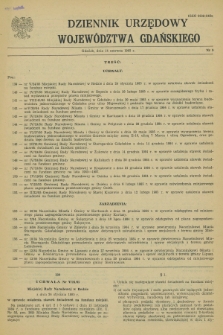 Dziennik Urzędowy Województwa Gdańskiego. 1985, nr 9 (14 czerwca)