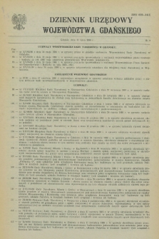Dziennik Urzędowy Województwa Gdańskiego. 1986, nr 9 (31 lipca)