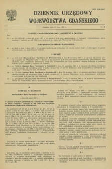 Dziennik Urzędowy Województwa Gdańskiego. 1987, nr 14 (27 lipca)