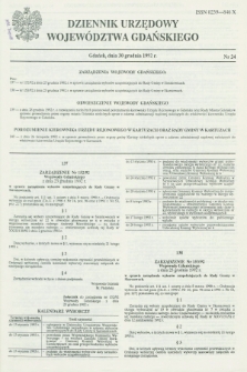 Dziennik Urzędowy Województwa Gdańskiego. 1992, nr 24 (30 grudnia)