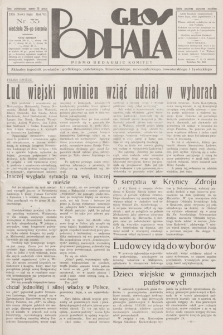 Głos Podhala : aktualny tygodnik powiatów: gorlickiego, jasielskiego, limanowskiego, nowosądeckiego, nowotarskiego i żywieckiego. 1935, nr 35