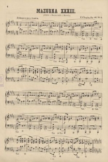 3 Mazurkas : op. 56