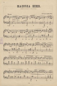 3 Mazurkas : op. 63