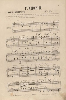 Grande valse brillante : en mi bèmol : op. 18